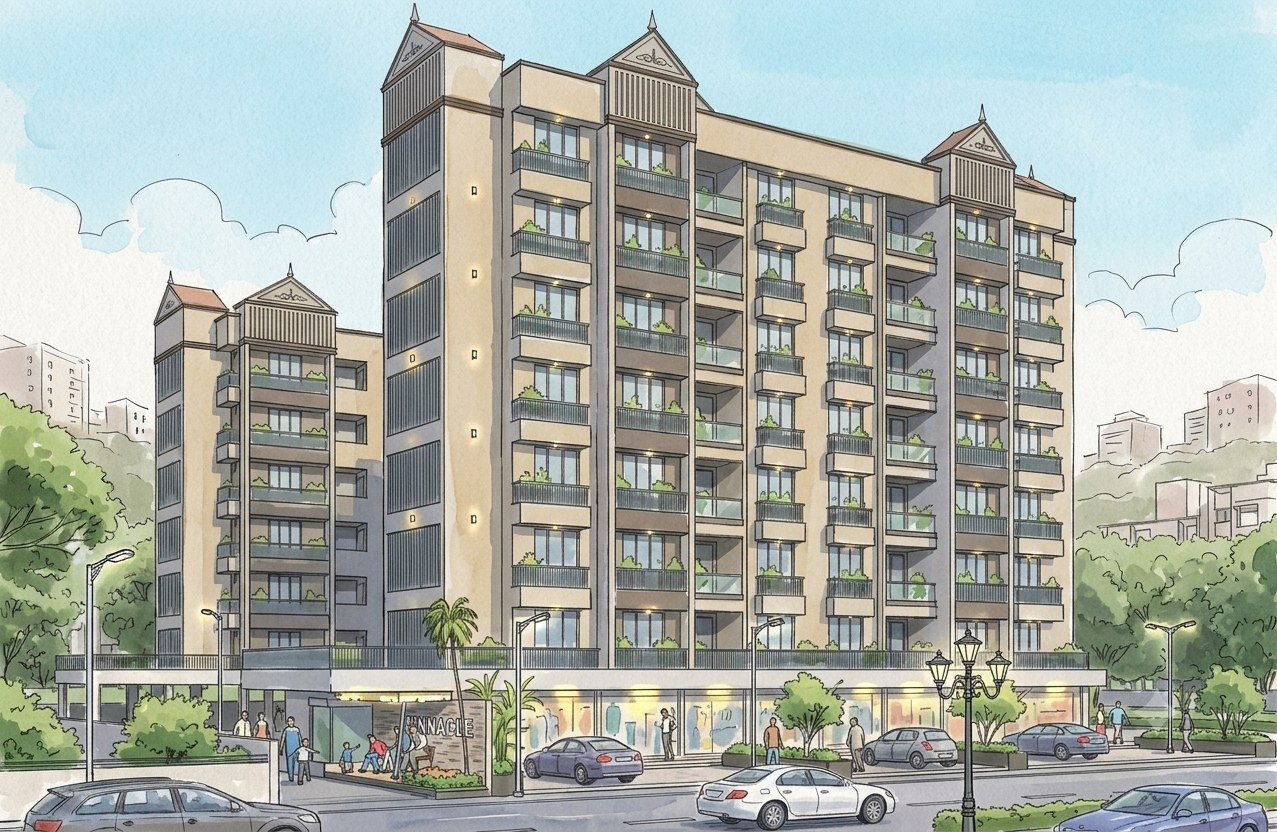 Pinnacle, a mixed-use project by Pathway Design Studio in Chandkheda, Ahmedabad