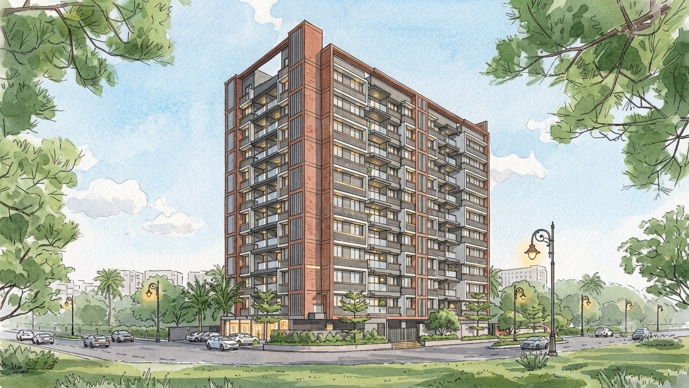 Pravesh, a mixed-use project by Pathway Design Studio in Chandkheda, Ahmedabad