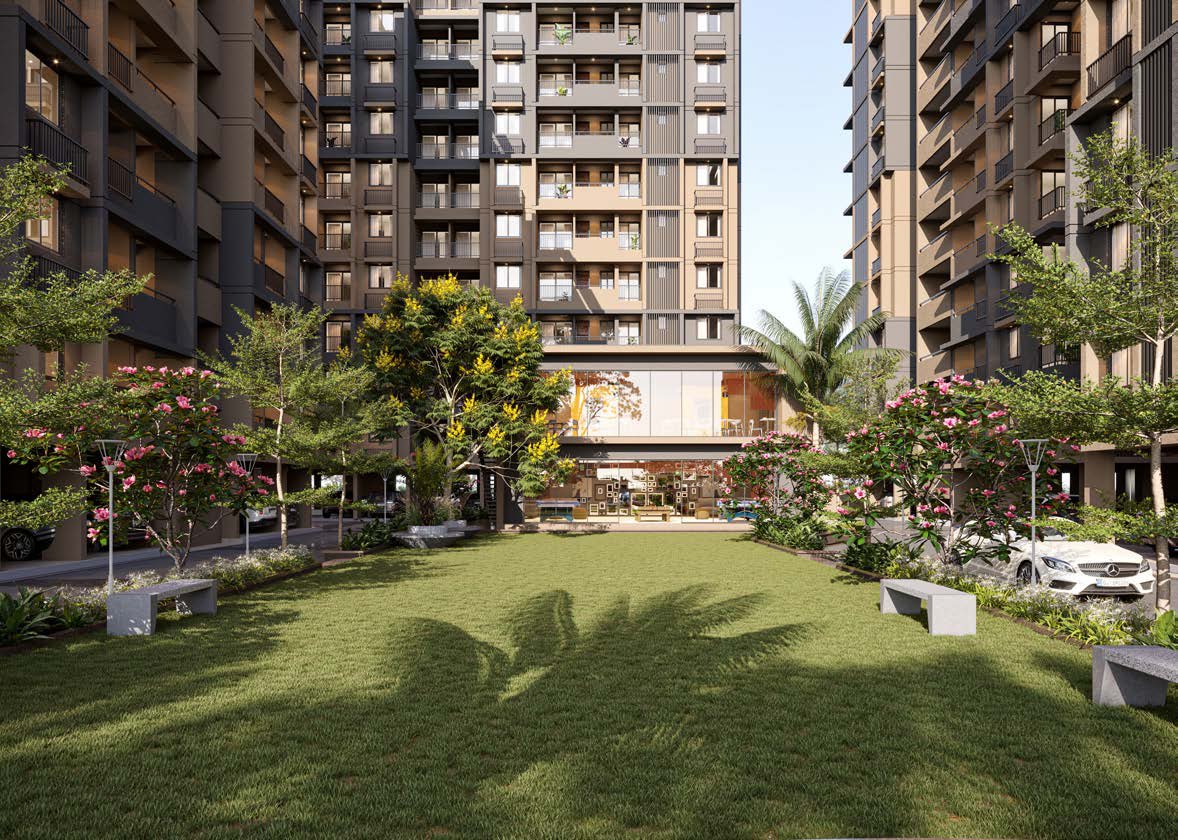 Ratnamani residential development landscaped courtyard