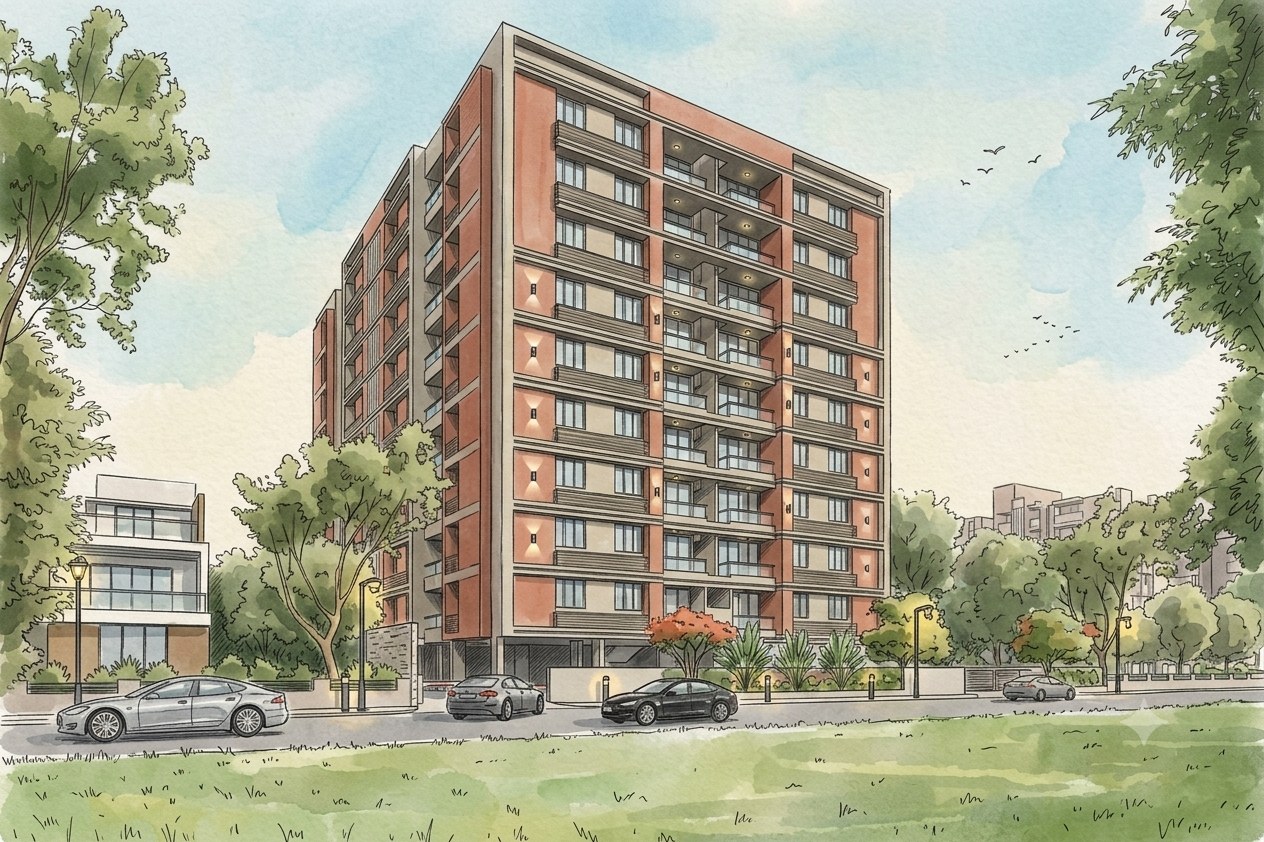 Vitthal Shivalay, a residential project by Pathway Design Studio in Chandkheda, Ahmedabad